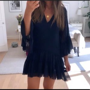 ALICE + OLIVIA Size SMALL Zoey Ruffle TUNIC DRESS